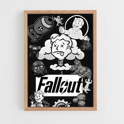 fallout-6 cadre Bois clair