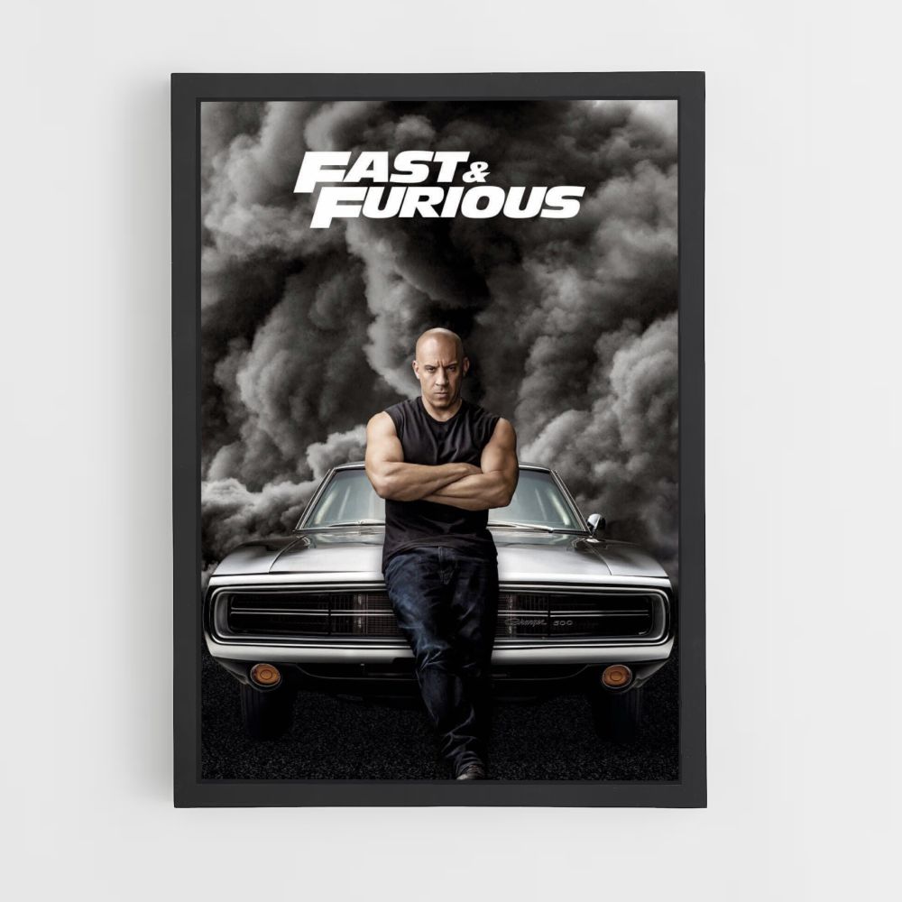 Poster Fast and furious Fumée