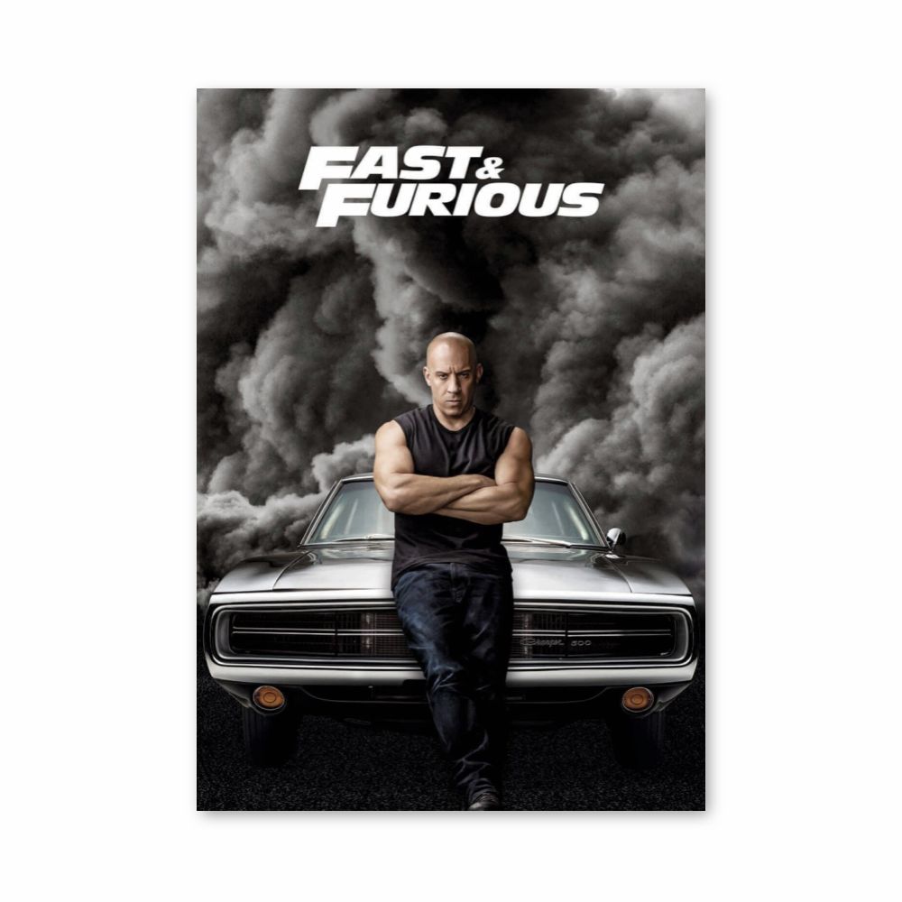 Poster Fast and furious Fumée