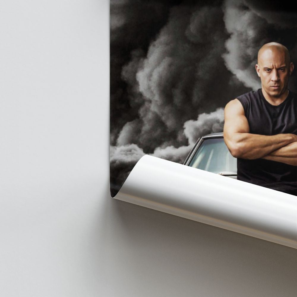 Poster Fast and furious Fumée