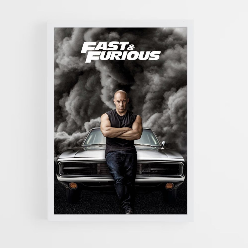 Poster Fast and furious Fumée