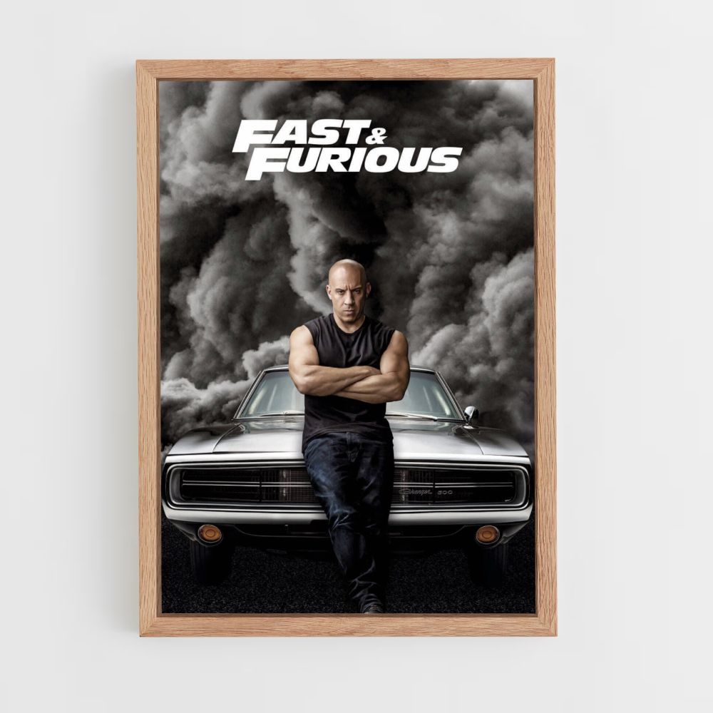 Poster Fast and furious Fumée