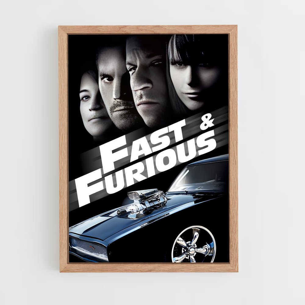 fast-and-furious-6 cadre Bois clair