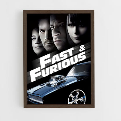 fast-and-furious-6 cadre Bois foncé