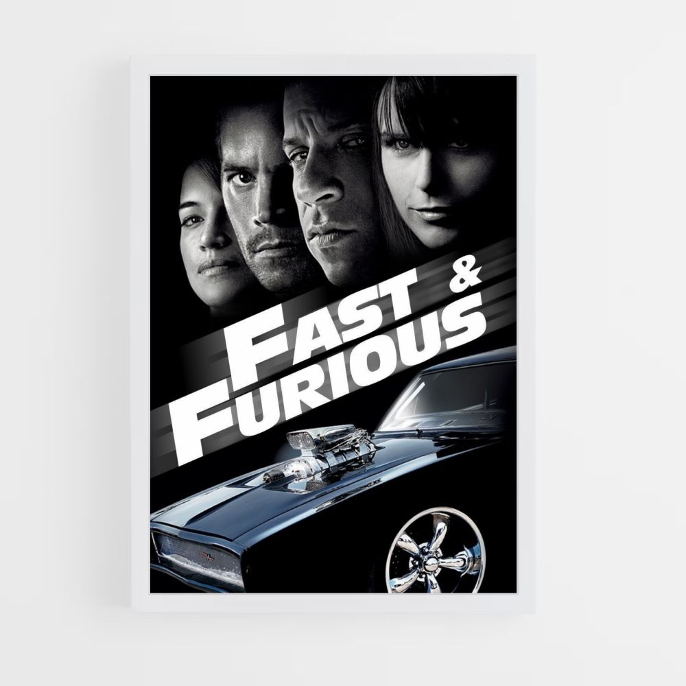 Poster Fast and furious Vintage