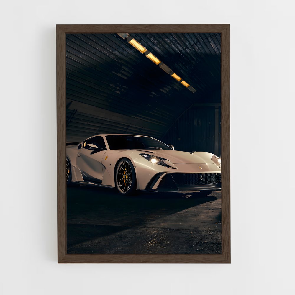 ferrari-1 cadre Bois foncé