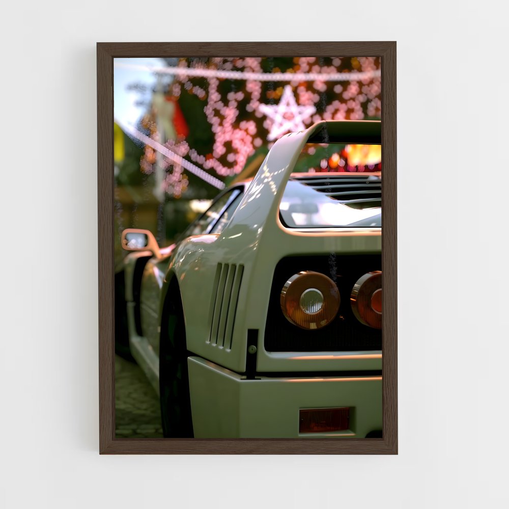 ferrari-5 cadre Bois foncé