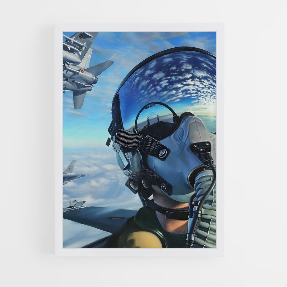 fighter-pilot-1 cadre Blanc