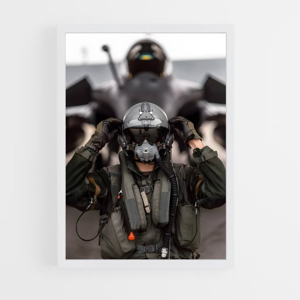 fighter-pilot-2 cadre Blanc