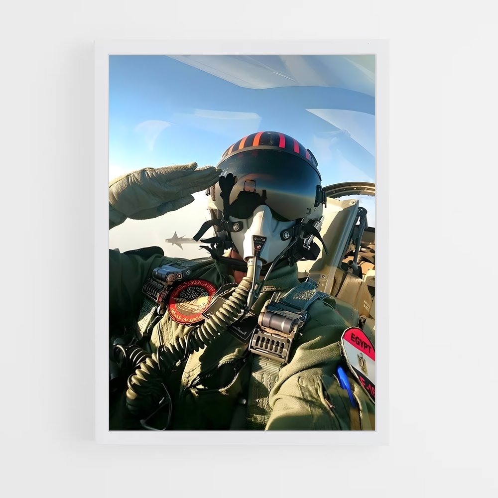 fighter-pilot-3 cadre Blanc