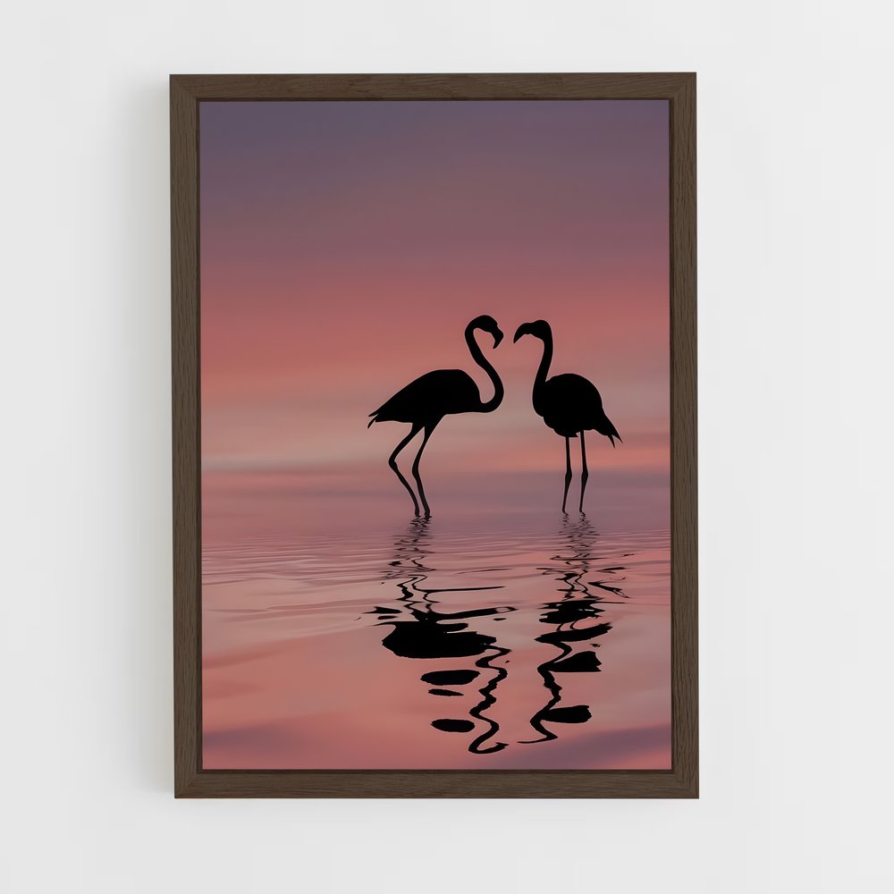 flamingo-6 cadre Bois foncé