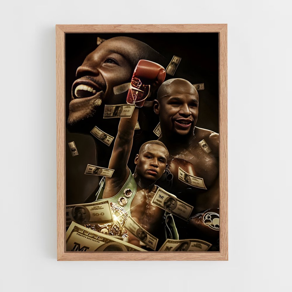 floyd-mayweather-1 cadre Bois clair