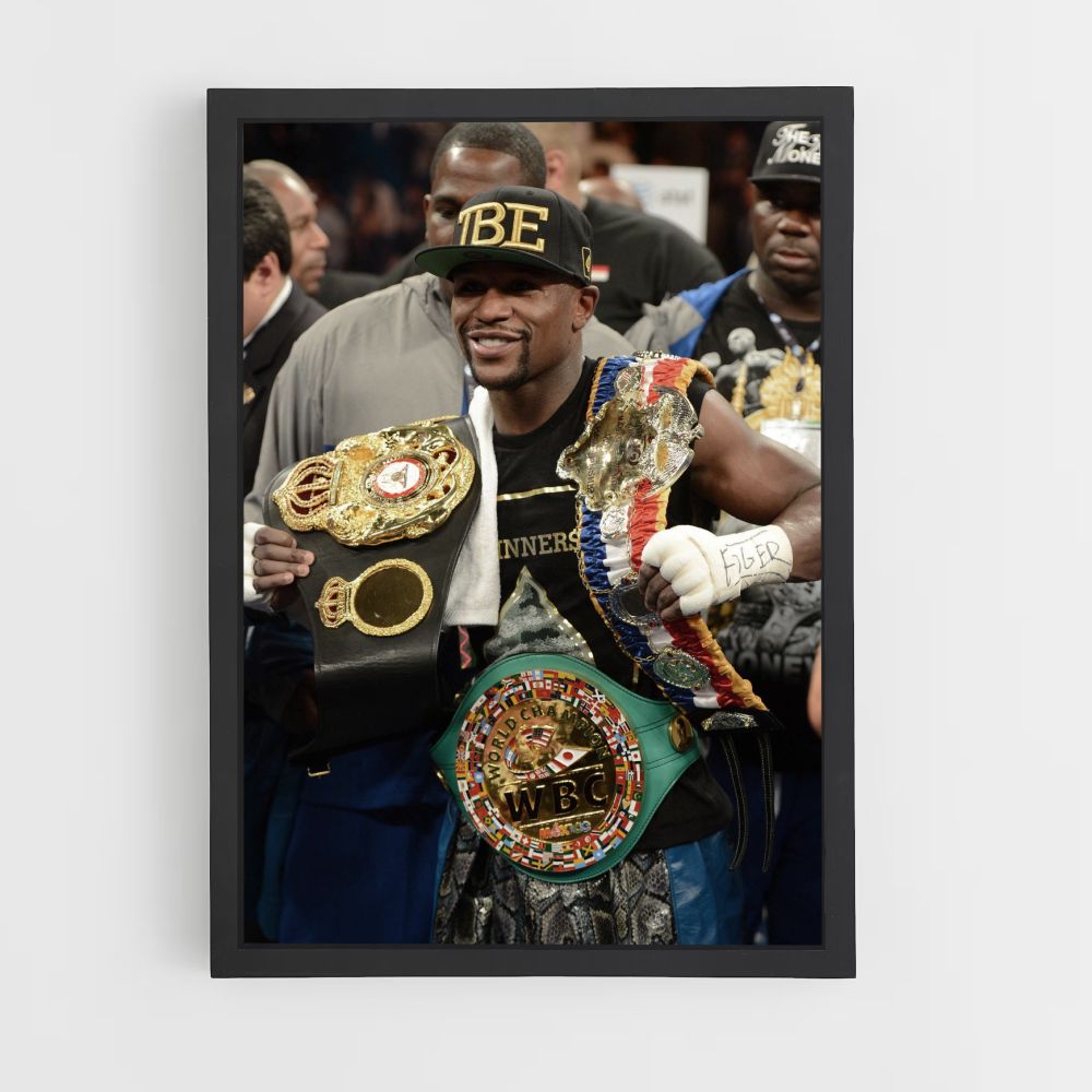 Poster Floyd Mayweather Ceinture