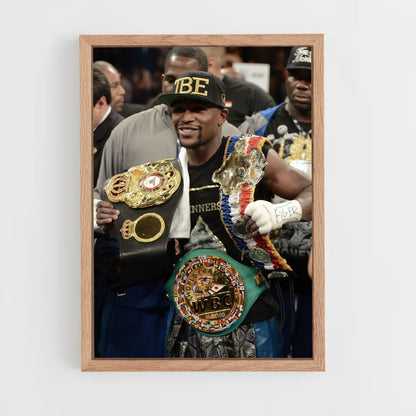 Poster Floyd Mayweather Ceinture