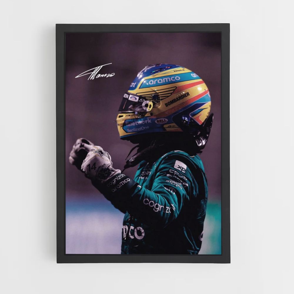 Poster Fernando Alonso Signature