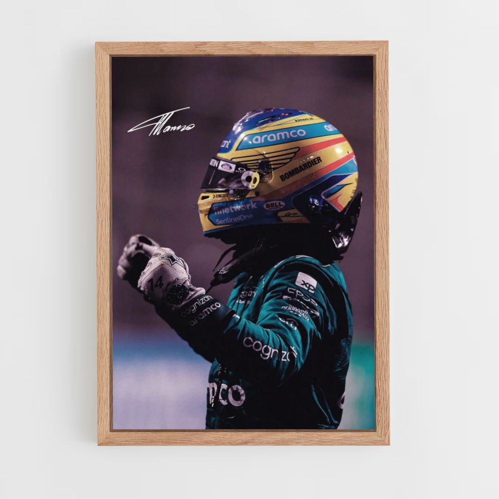 Poster Fernando Alonso Signature