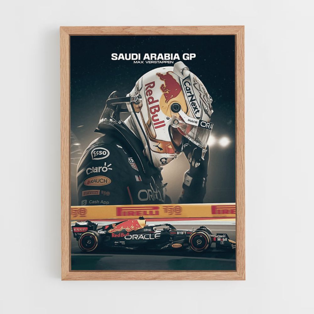 Poster Verstappen GP Arabe