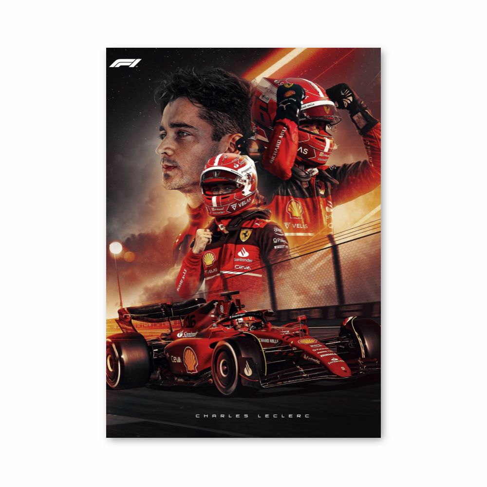 Poster Charles Leclerc F1