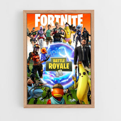 fortnite-1 cadre Bois clair