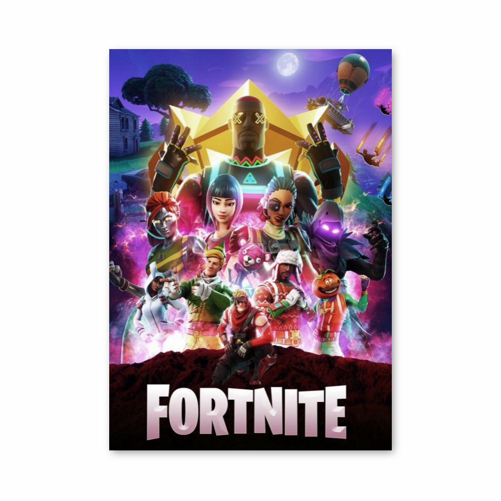 Poster Fortnite Néon