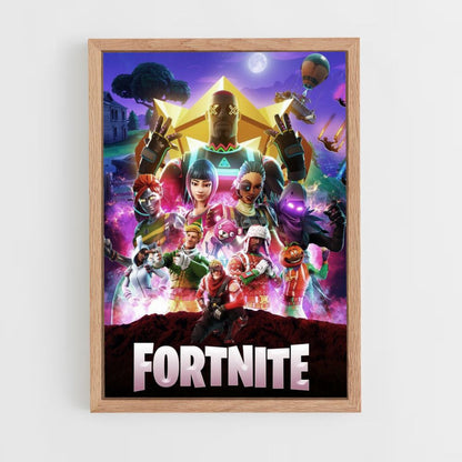 Poster Fortnite Néon