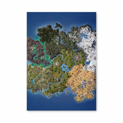 Poster Map Fortnite