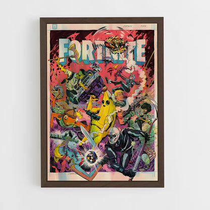 fortnite-9 cadre Bois foncé
