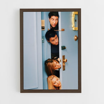 friends-1 cadre Bois foncé