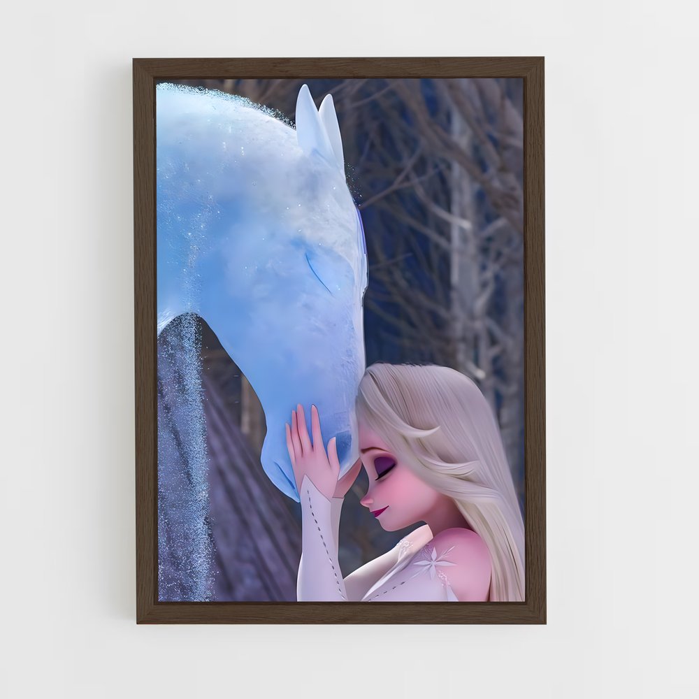 frozen-10 cadre Bois foncé