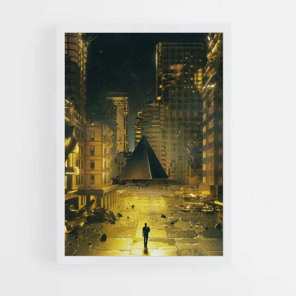 Poster Futuriste Pyramide