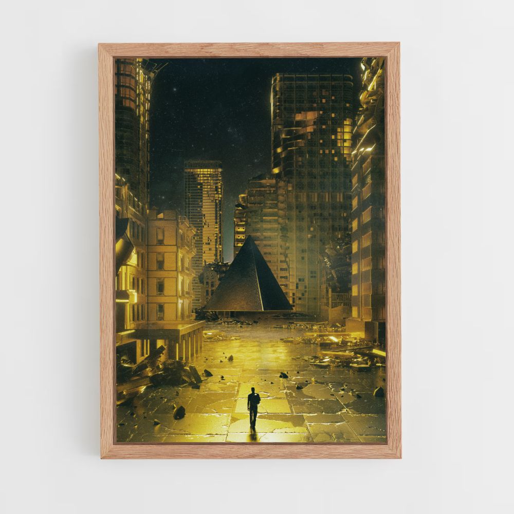 Poster Futuriste Pyramide