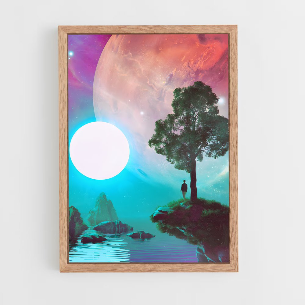 futurist-10 cadre Bois clair