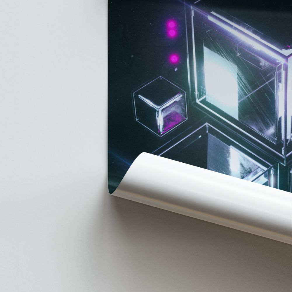 Poster Futuriste Cube