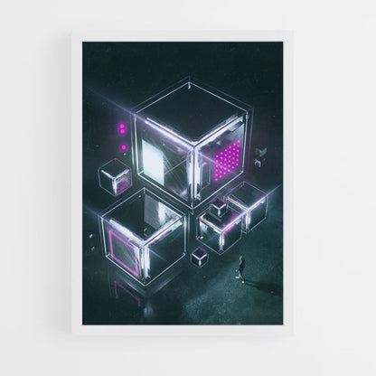 Poster Futuriste Cube