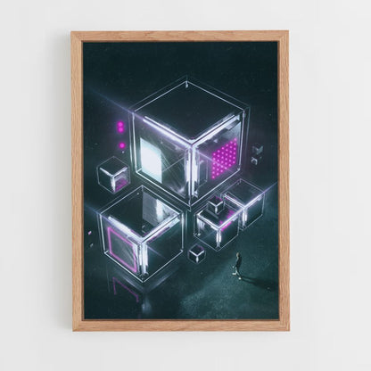 Poster Futuriste Cube