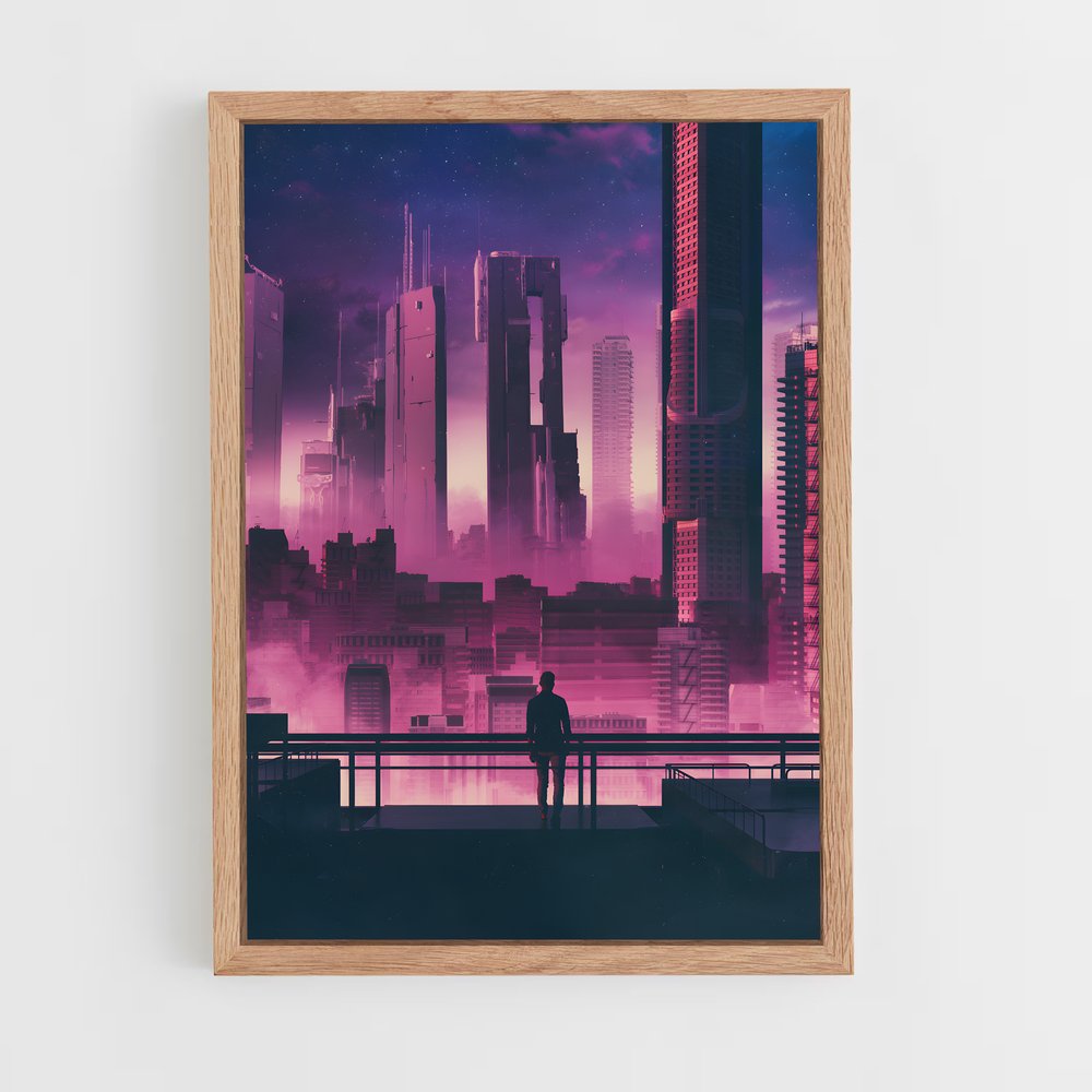 futurist-8 cadre Bois clair