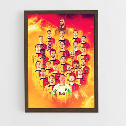 galatasaray-10 cadre Bois foncé