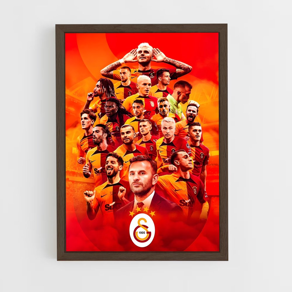 galatasaray-13 cadre Bois foncé
