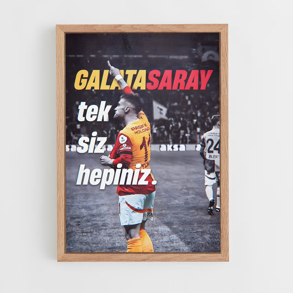 galatasaray-5 cadre Bois clair