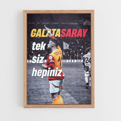 galatasaray-5 cadre Bois clair
