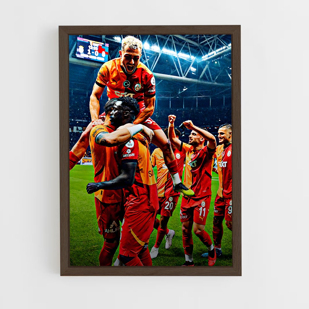 galatasaray-8 cadre Bois foncé