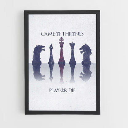 Poster Game of thrones Échecs