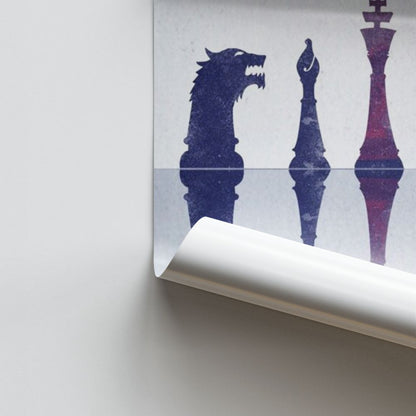 Poster Game of thrones Échecs