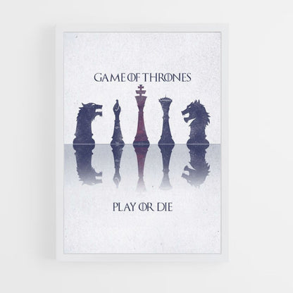 Poster Game of thrones Échecs