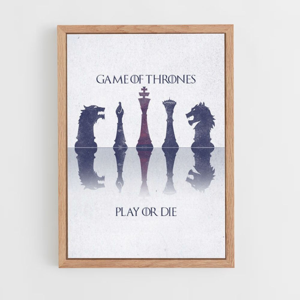 Poster Game of thrones Échecs