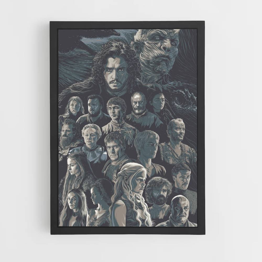 Poster Dessin Game of Thrones