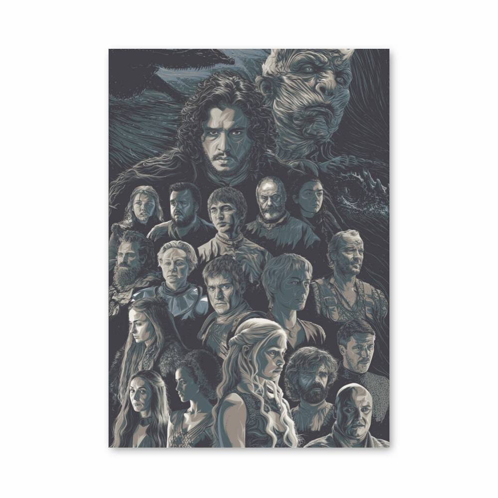 Poster Dessin Game of Thrones