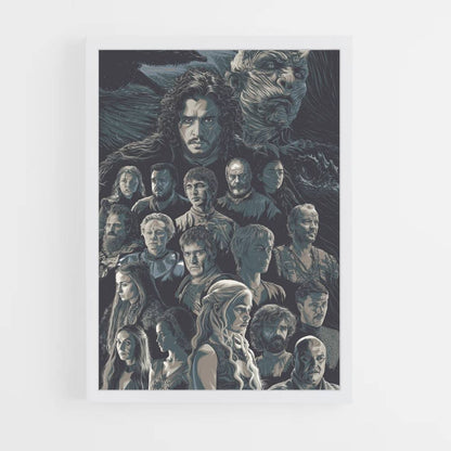 Poster Dessin Game of Thrones