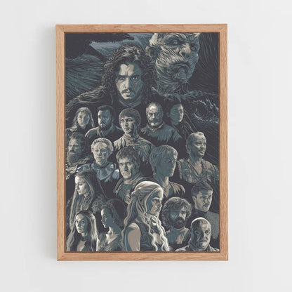 Poster Dessin Game of Thrones