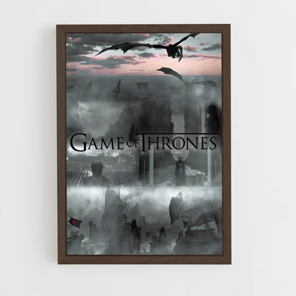 game-of-thrones-5 cadre Bois foncé